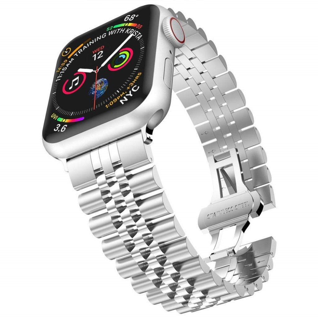 Helt vildt elegant Universal Apple Metal Rem - Sølv#serie_6