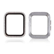 Mega Stylisch Universell Apple Hülle mit Displayschutz in Strass, Silikon / TPU und Gehärtetes Glas