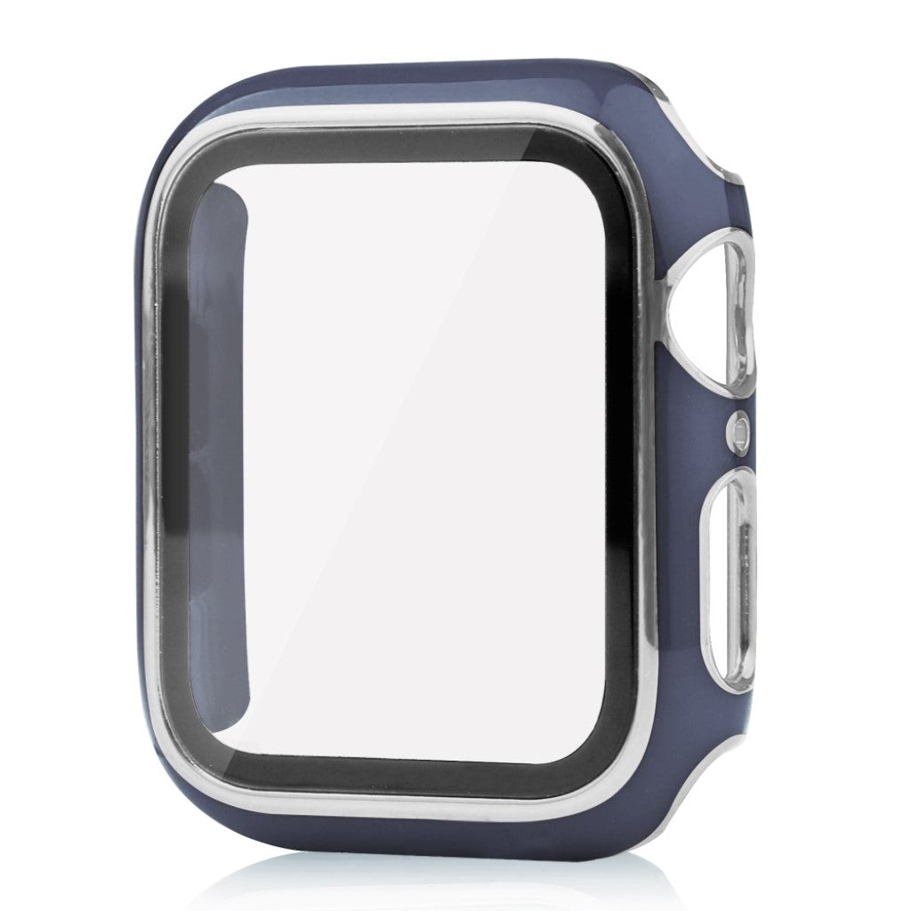 Meget Flot Universal Apple Cover med Skærmbeskytter i Plastik og Hærdet Glas - Blå#serie_10