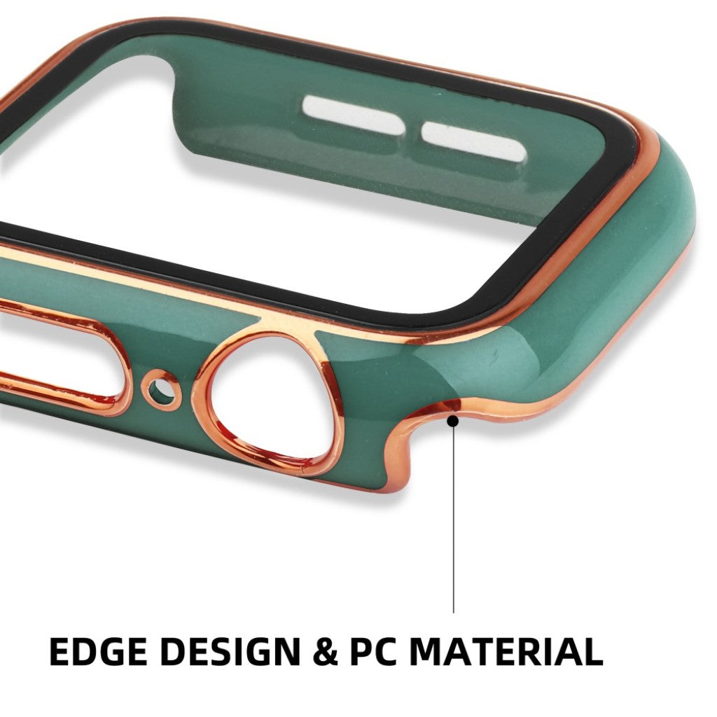 Meget Flot Universal Apple Cover med Skærmbeskytter i Plastik og Hærdet Glas - Grøn#serie_12