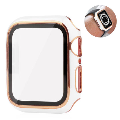Meget Flot Universal Apple Cover med Skærmbeskytter i Plastik og Hærdet Glas - Hvid#serie_2