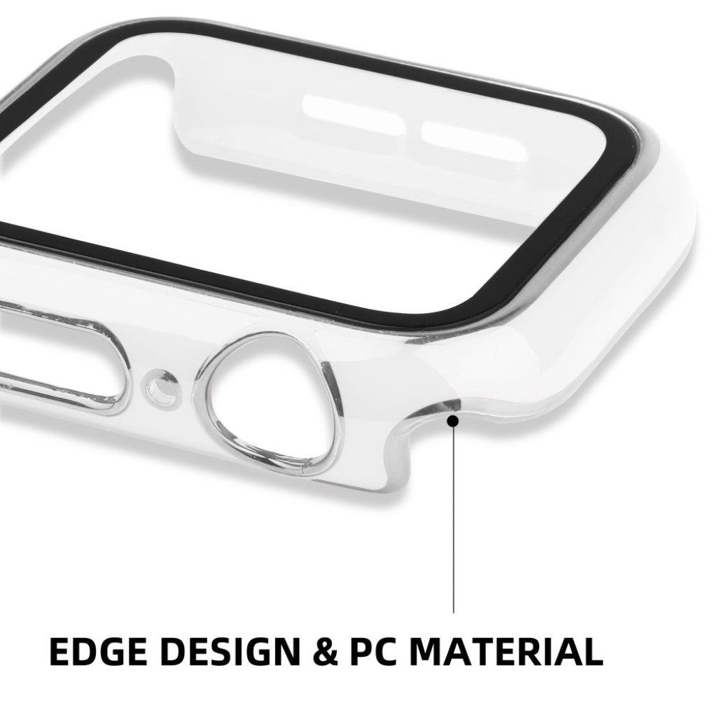 Meget Flot Universal Apple Cover med Skærmbeskytter i Plastik og Hærdet Glas - Hvid#serie_3
