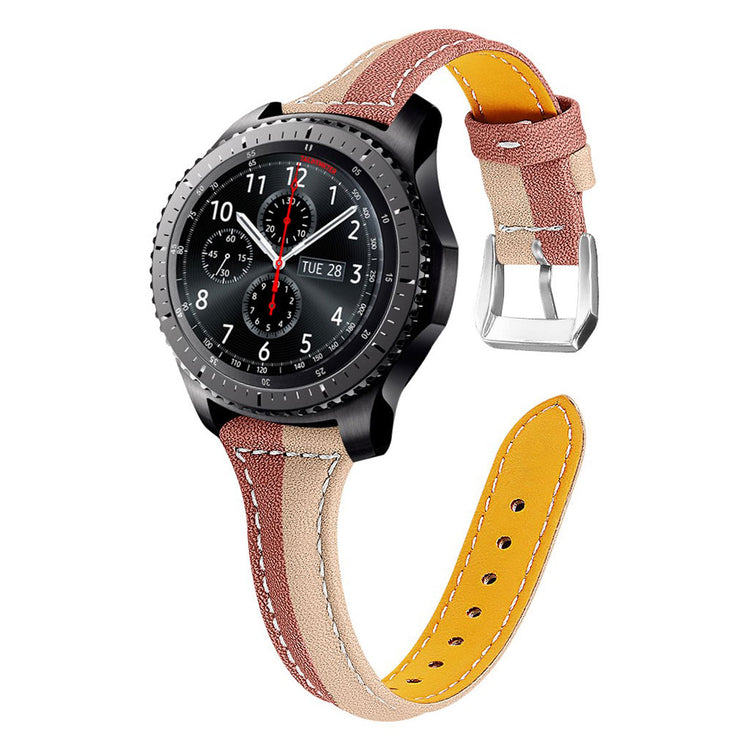  Samsung Gear S3 Frontier / Samsung Gear S3 Ægte læder Rem - Brun#serie_6