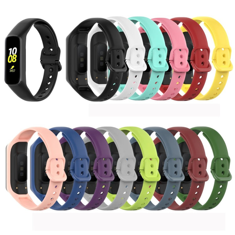 Vildt flot Samsung Gear Fit2 Silikone Rem - Sort#serie_1