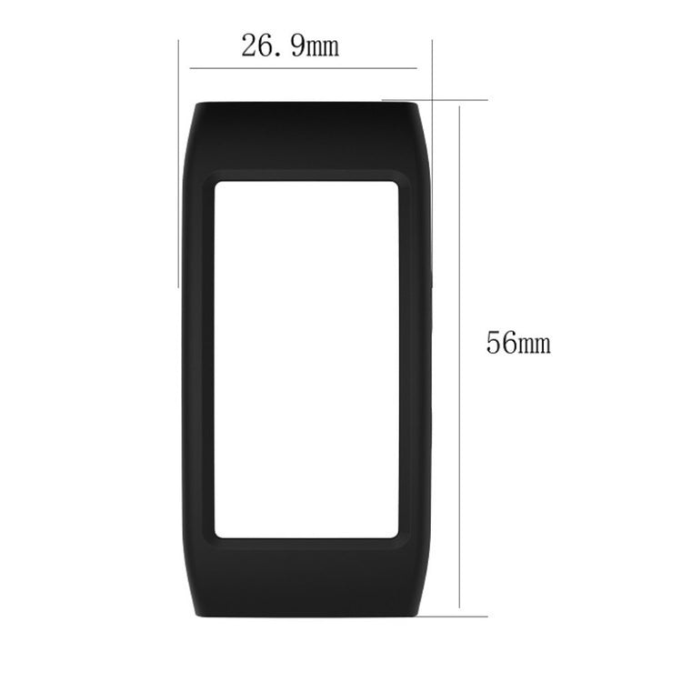 Samsung Gear Fit2 Pro  Silikone Bumper  - Sort#serie_1