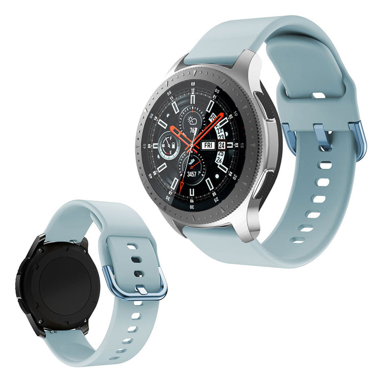 Meget kønt Samsung Galaxy Watch (46mm) Silikone Rem - Blå#serie_7