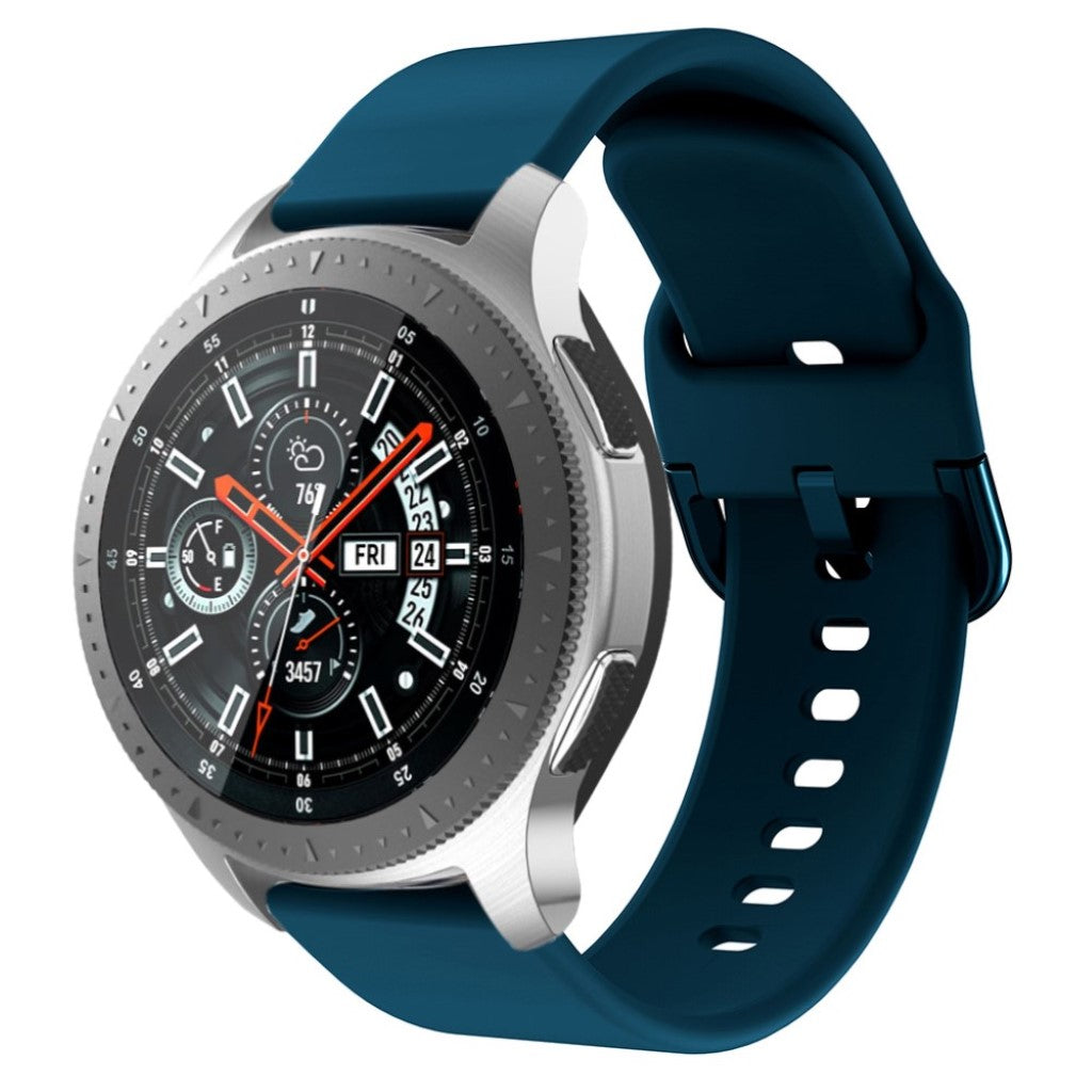 Meget kønt Samsung Galaxy Watch (46mm) Silikone Rem - Blå#serie_8