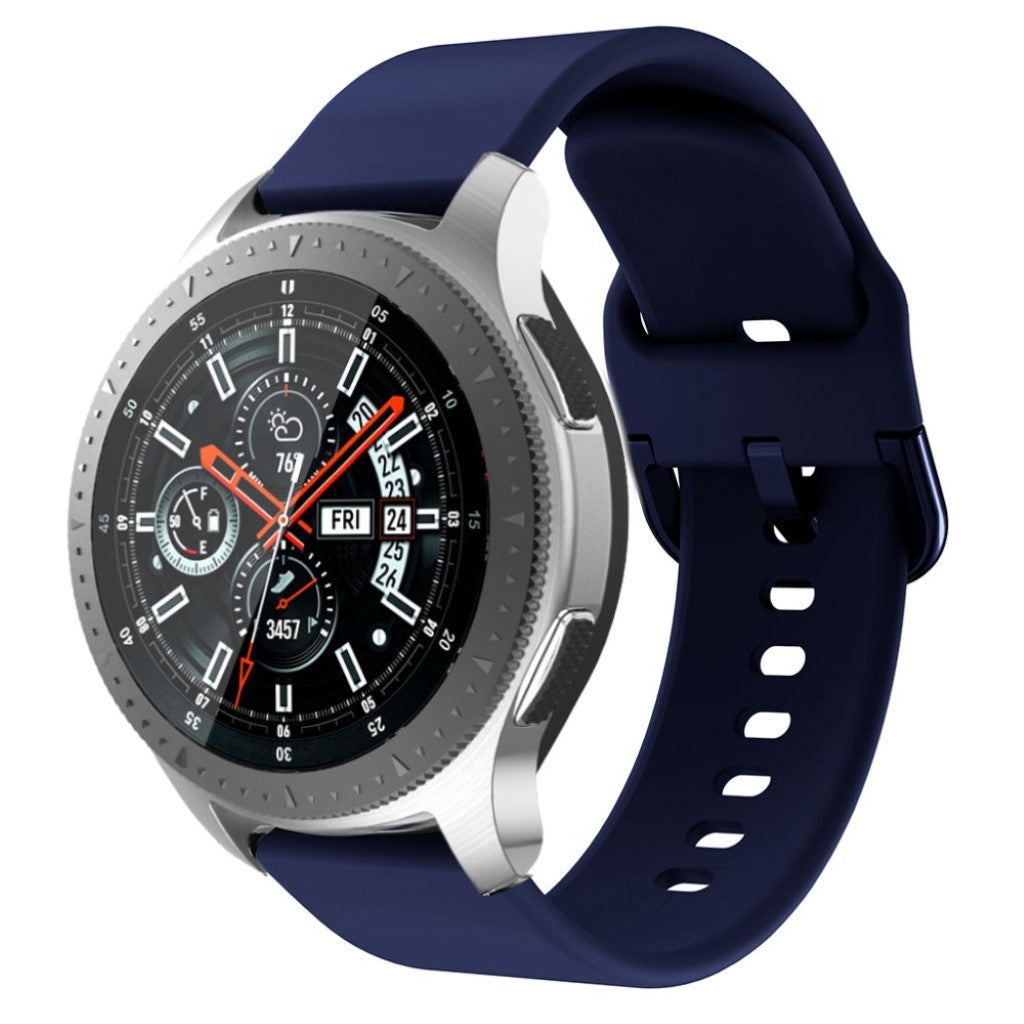 Meget kønt Samsung Galaxy Watch (46mm) Silikone Rem - Blå#serie_9