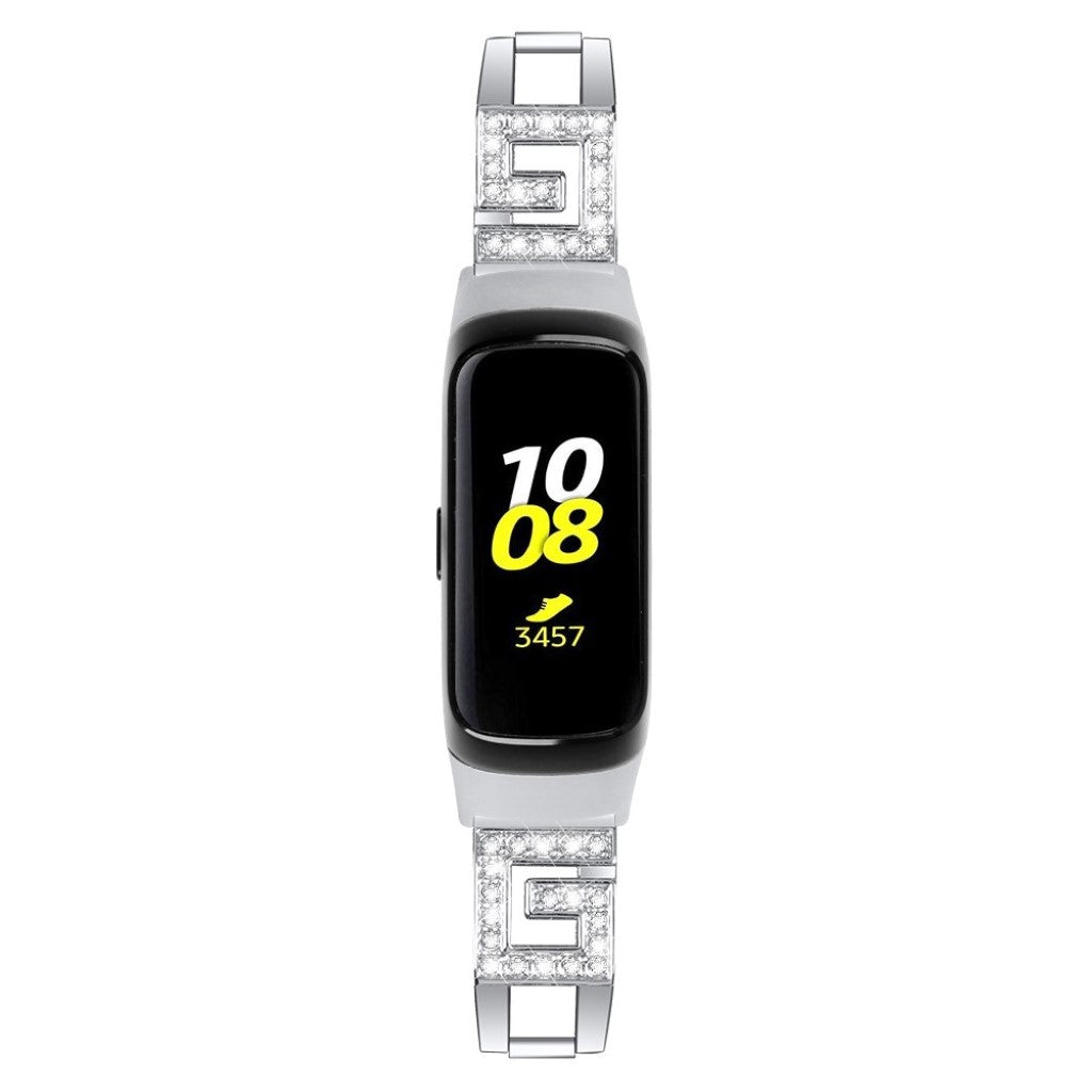 Rigtigt fantastisk Samsung Galaxy Fit Metal og Rhinsten Rem - Sølv#serie_2