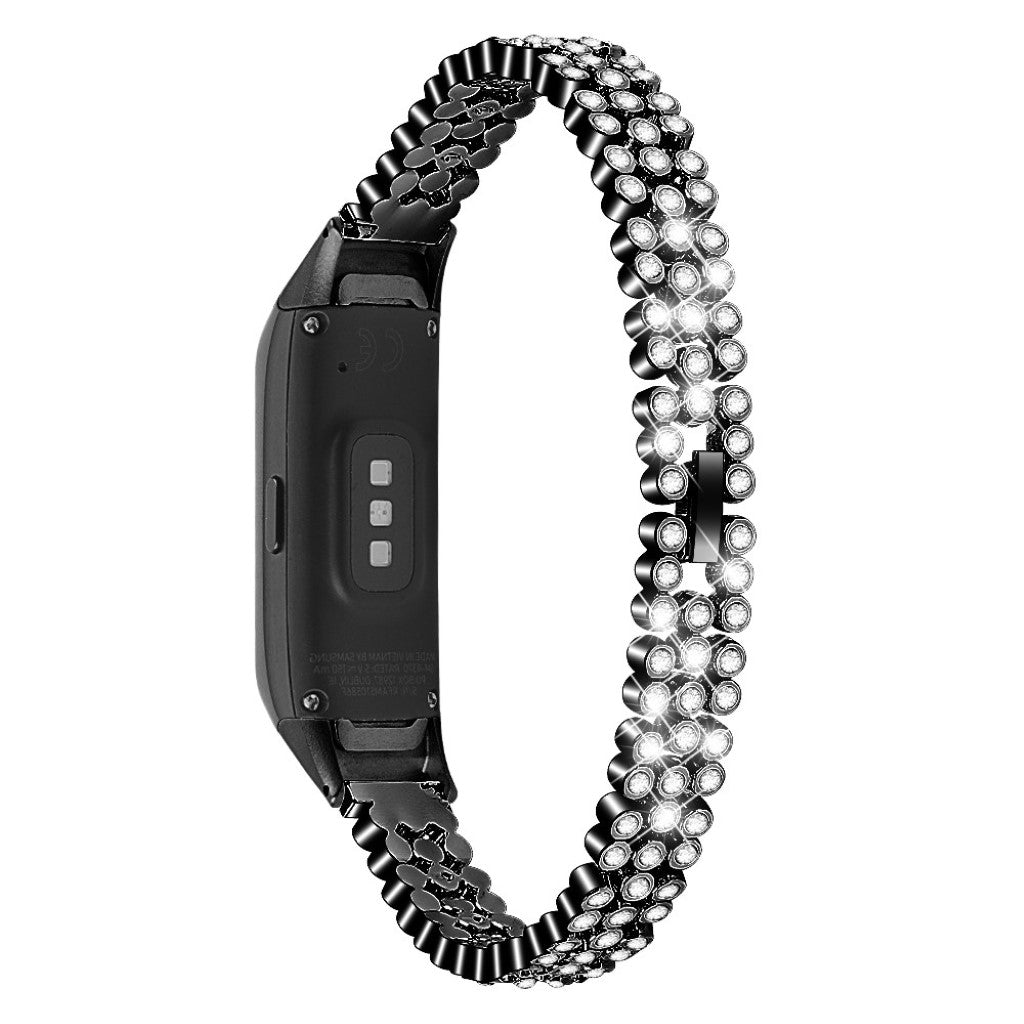 Mega fint Samsung Galaxy Fit Metal og Rhinsten Rem - Sort#serie_1