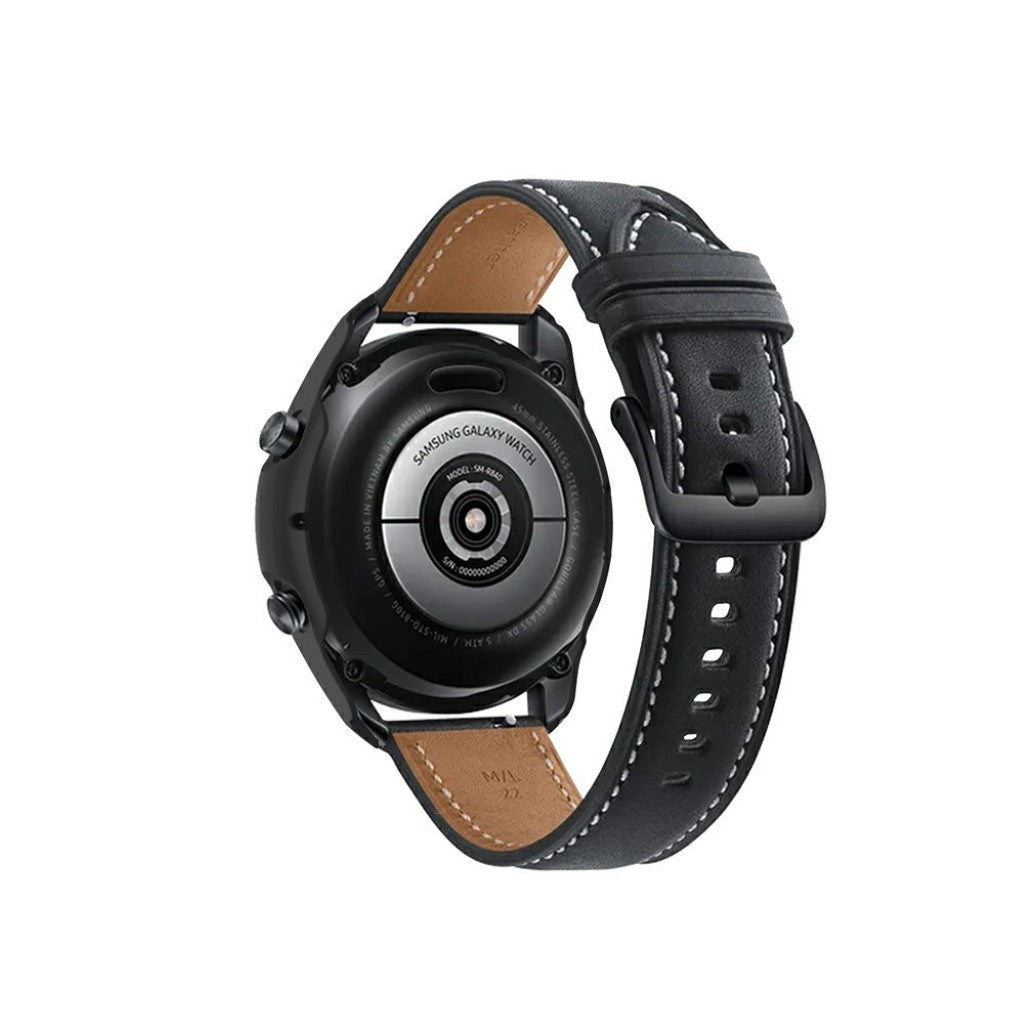 Samsung Galaxy Watch 3 (45mm) Holdbar Silikone Bumper  - Sort#serie_1