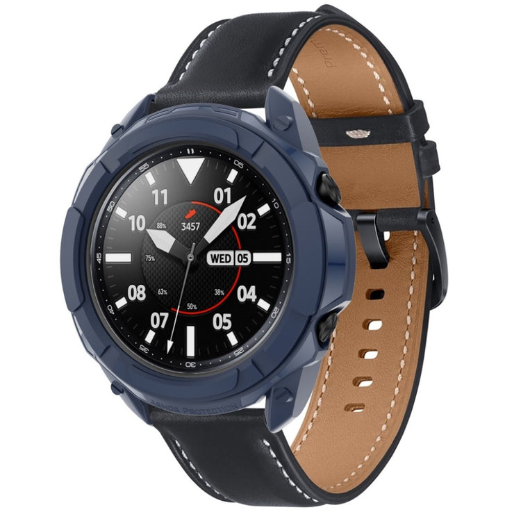 Samsung Galaxy Watch 3 (45mm)  Silikone Bumper  - Blå#serie_5