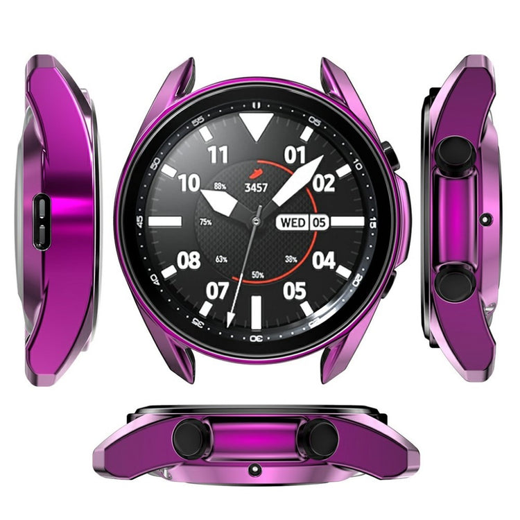 Samsung Galaxy Watch 3 (41mm) Holdbar Silikone Bumper  - Lilla#serie_11