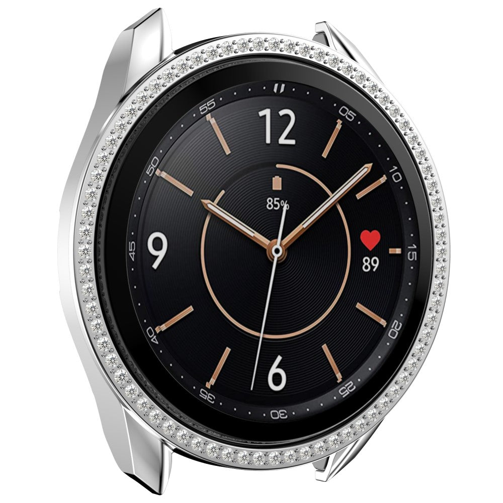 Samsung Galaxy Watch 3 (41mm)  Plastik og Rhinsten Bumper  - Sølv#serie_10