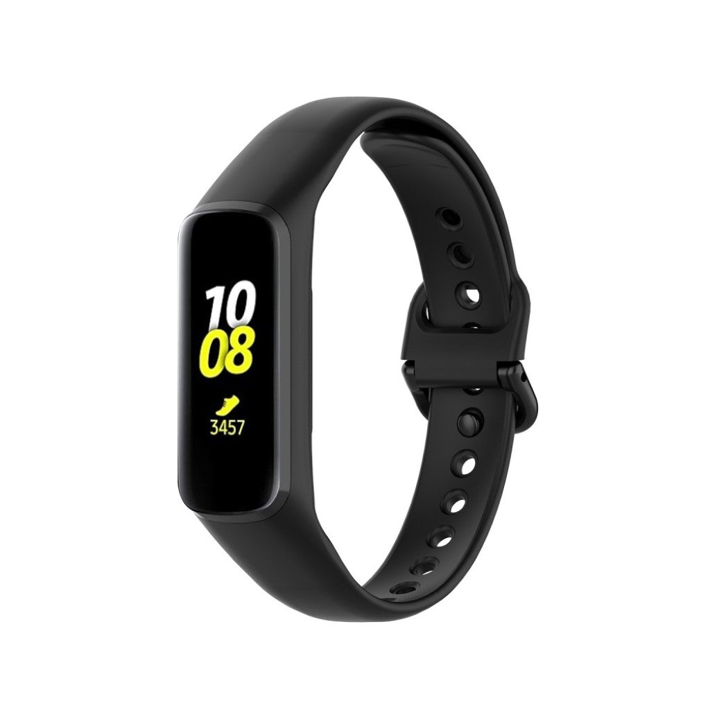 Helt vildt hårdfør Samsung Galaxy Fit 2 Silikone Rem - Sort#serie_1