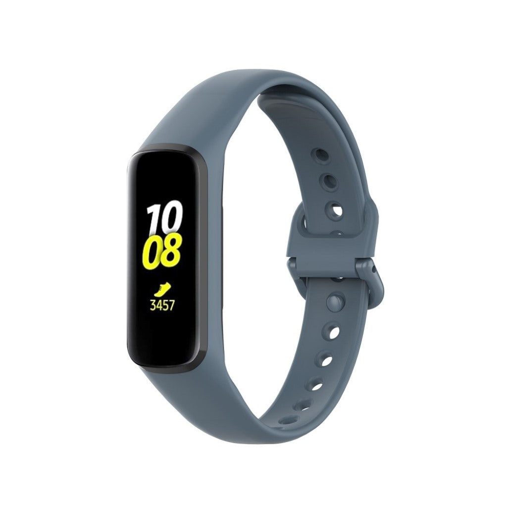 Helt vildt hårdfør Samsung Galaxy Fit 2 Silikone Rem - Sølv#serie_11