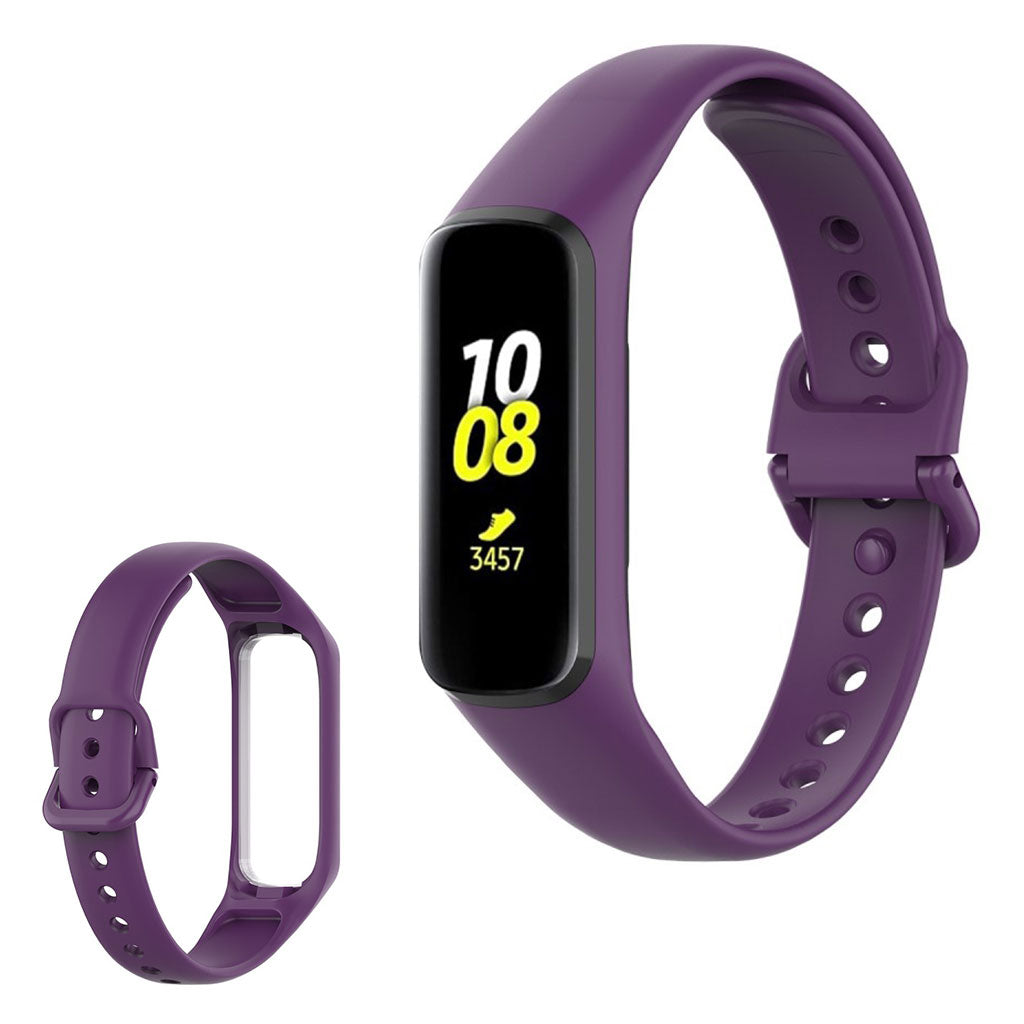 Helt vildt hårdfør Samsung Galaxy Fit 2 Silikone Rem - Lilla#serie_14