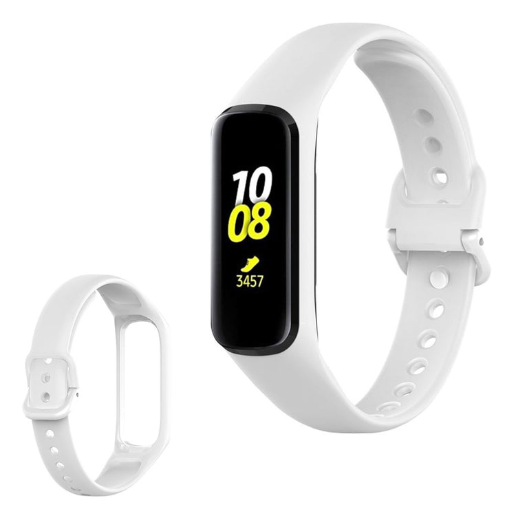 Helt vildt hårdfør Samsung Galaxy Fit 2 Silikone Rem - Hvid#serie_2