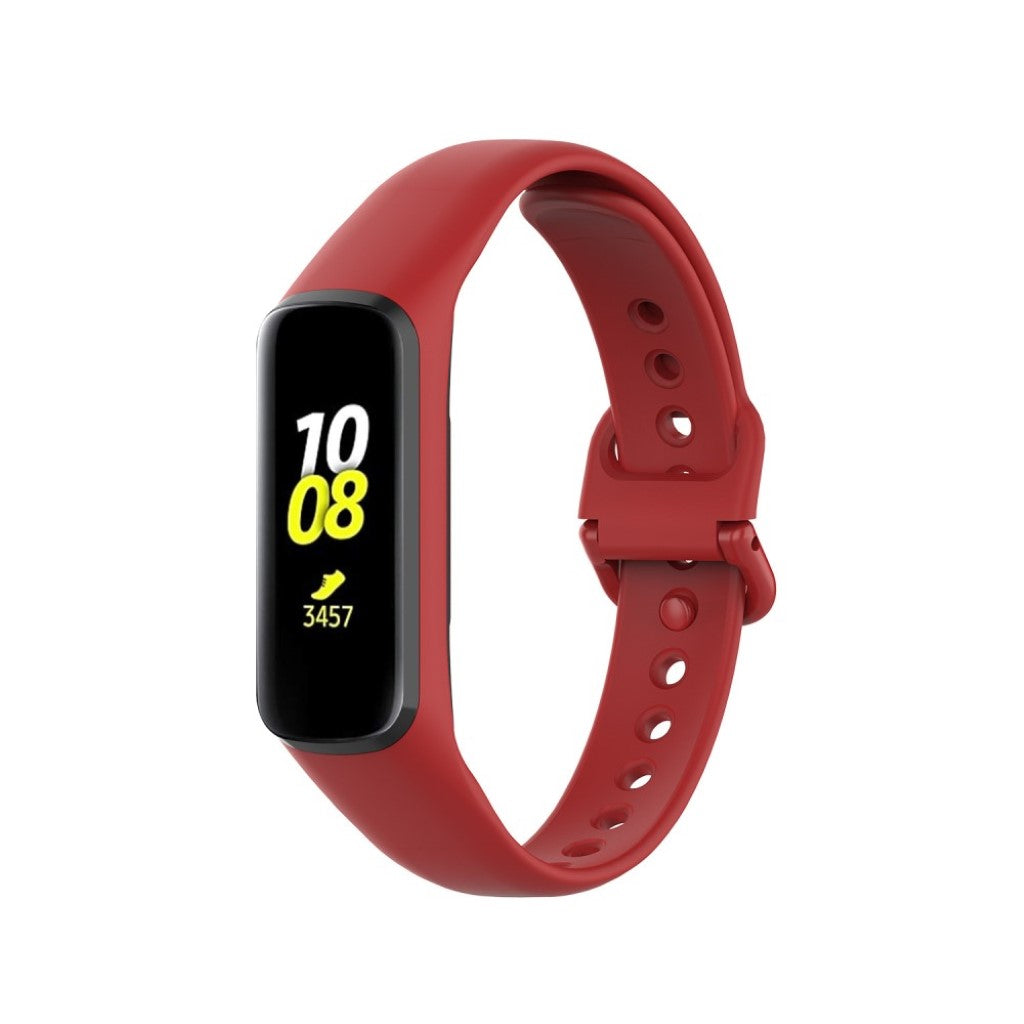 Helt vildt hårdfør Samsung Galaxy Fit 2 Silikone Rem - Rød#serie_4