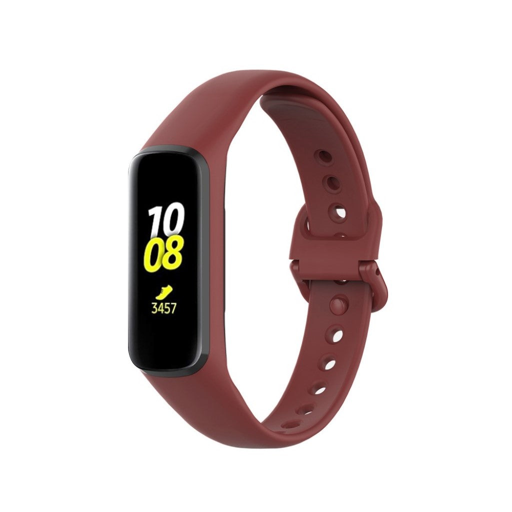 Helt vildt hårdfør Samsung Galaxy Fit 2 Silikone Rem - Rød#serie_6