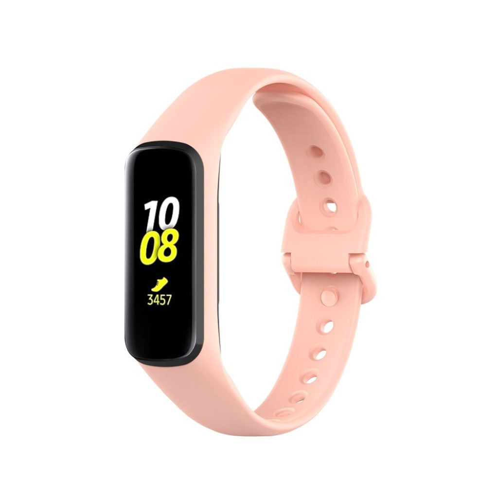 Helt vildt hårdfør Samsung Galaxy Fit 2 Silikone Rem - Beige#serie_8