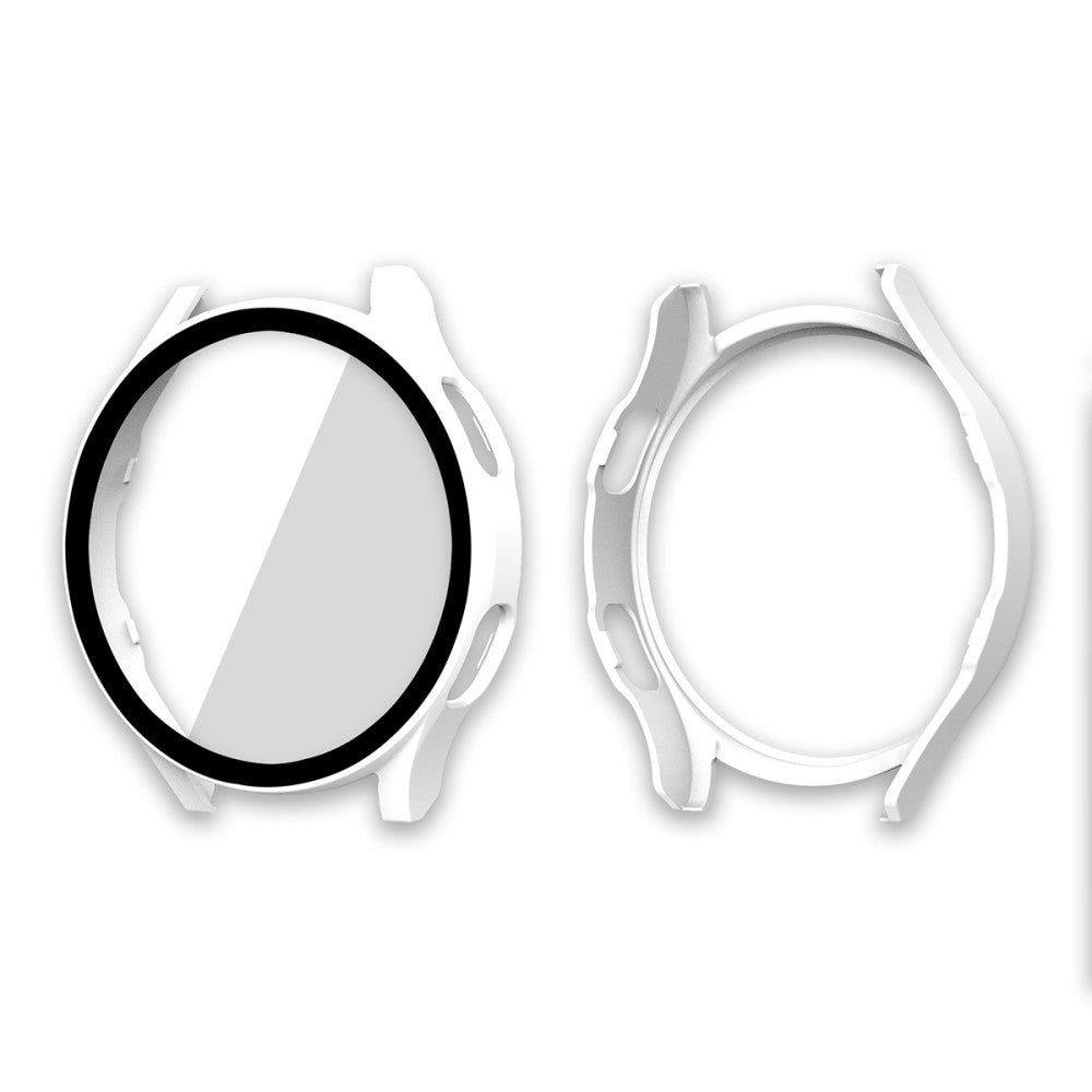 Meget Godt Samsung Galaxy Watch 4 (40mm) Cover med Skærmbeskytter i Plastik og Hærdet Glas - Hvid#serie_2