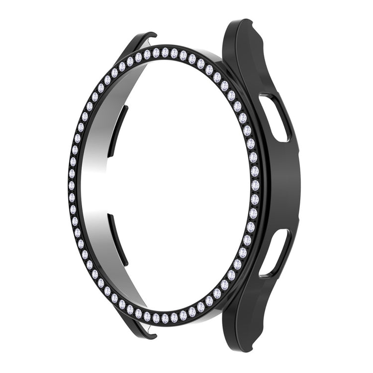 Flot Samsung Galaxy Watch 4 (40mm) Cover med Skærmbeskytter i Rhinsten og Hærdet Glas - Gennemsigtig#serie_2