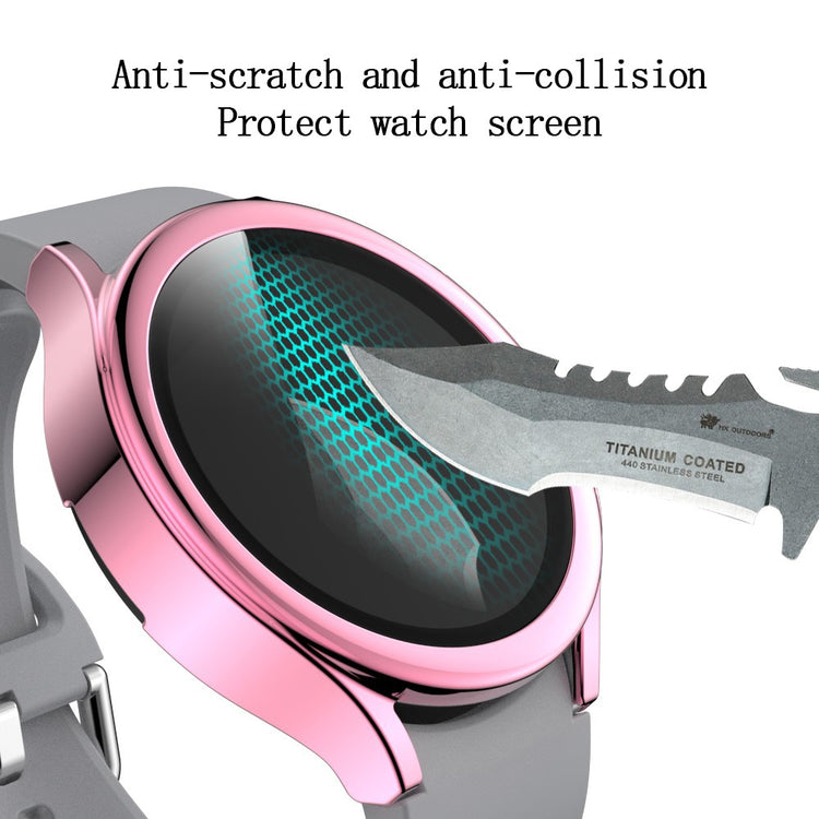 Meget Fed Samsung Galaxy Watch 4 (40mm) Cover med Skærmbeskytter i Plastik og Hærdet Glas - Pink#serie_1