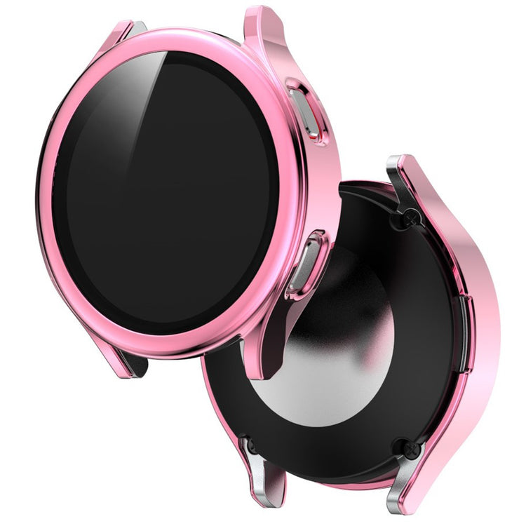 Meget Fed Samsung Galaxy Watch 4 (40mm) Cover med Skærmbeskytter i Plastik og Hærdet Glas - Pink#serie_1