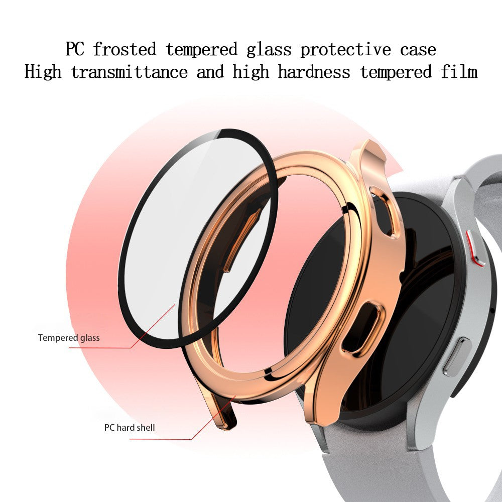Meget Fed Samsung Galaxy Watch 4 (40mm) Cover med Skærmbeskytter i Plastik og Hærdet Glas - Pink#serie_3