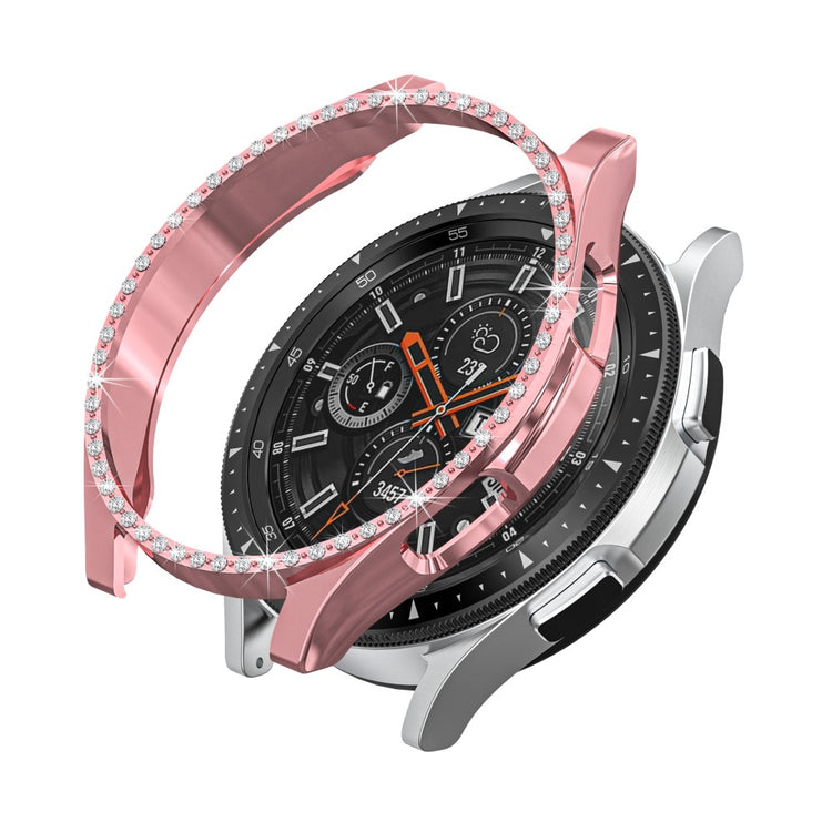 Pink Samsung Galaxy Watch 4 Classic (46mm) Plastik og Rhinsten Cover#serie_3