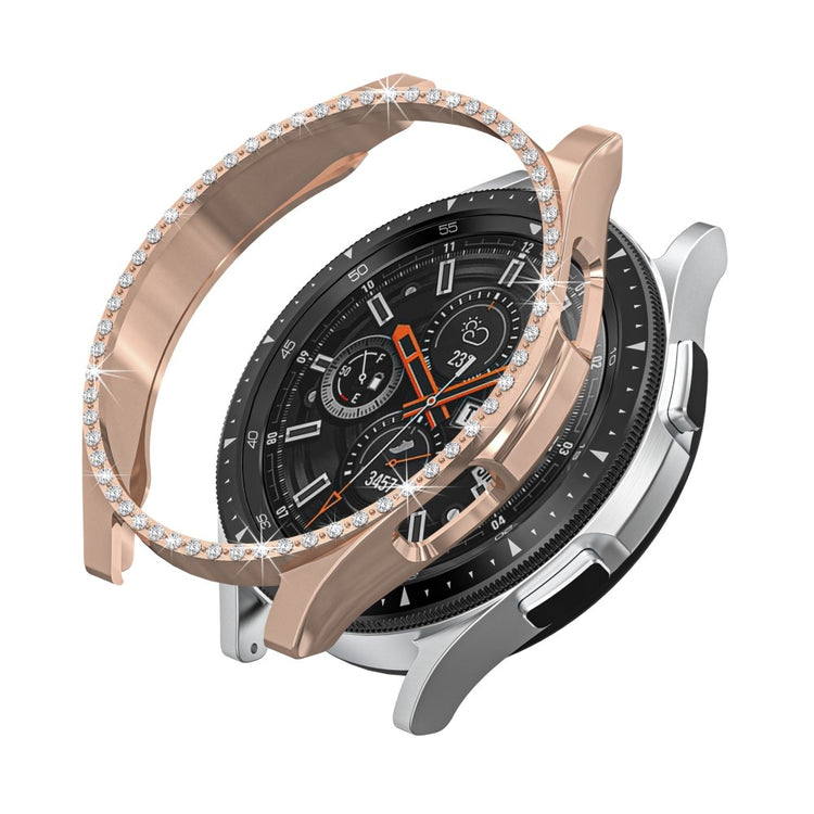 Pink Samsung Galaxy Watch 4 Classic (46mm) Plastik og Rhinsten Cover#serie_4