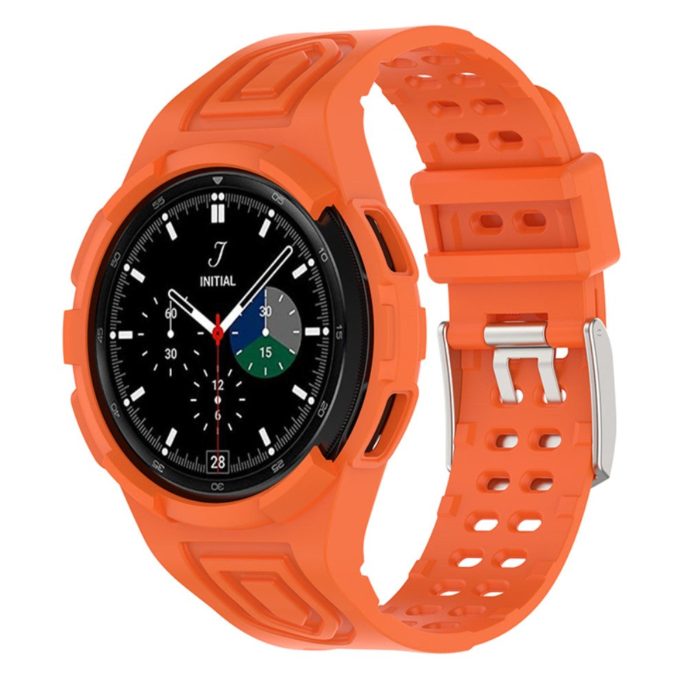 Pænt Samsung Galaxy Watch 4 Classic (46mm) Silikone Rem - Orange#serie_1