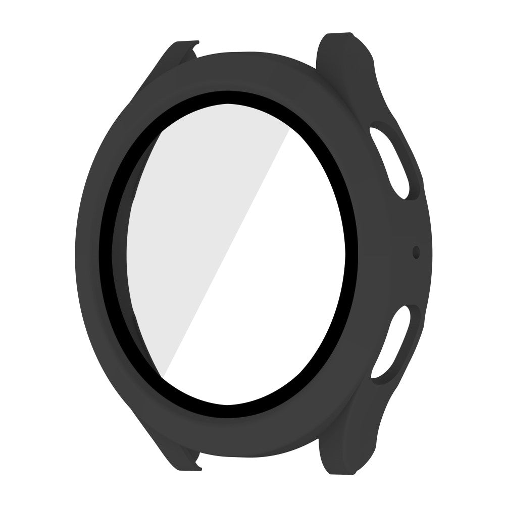 Meget Fint Samsung Galaxy Watch 5 (40mm) / Samsung Galaxy Watch 4 (40mm) Cover med Skærmbeskytter i Plastik og Hærdet Glas - Sort#serie_1