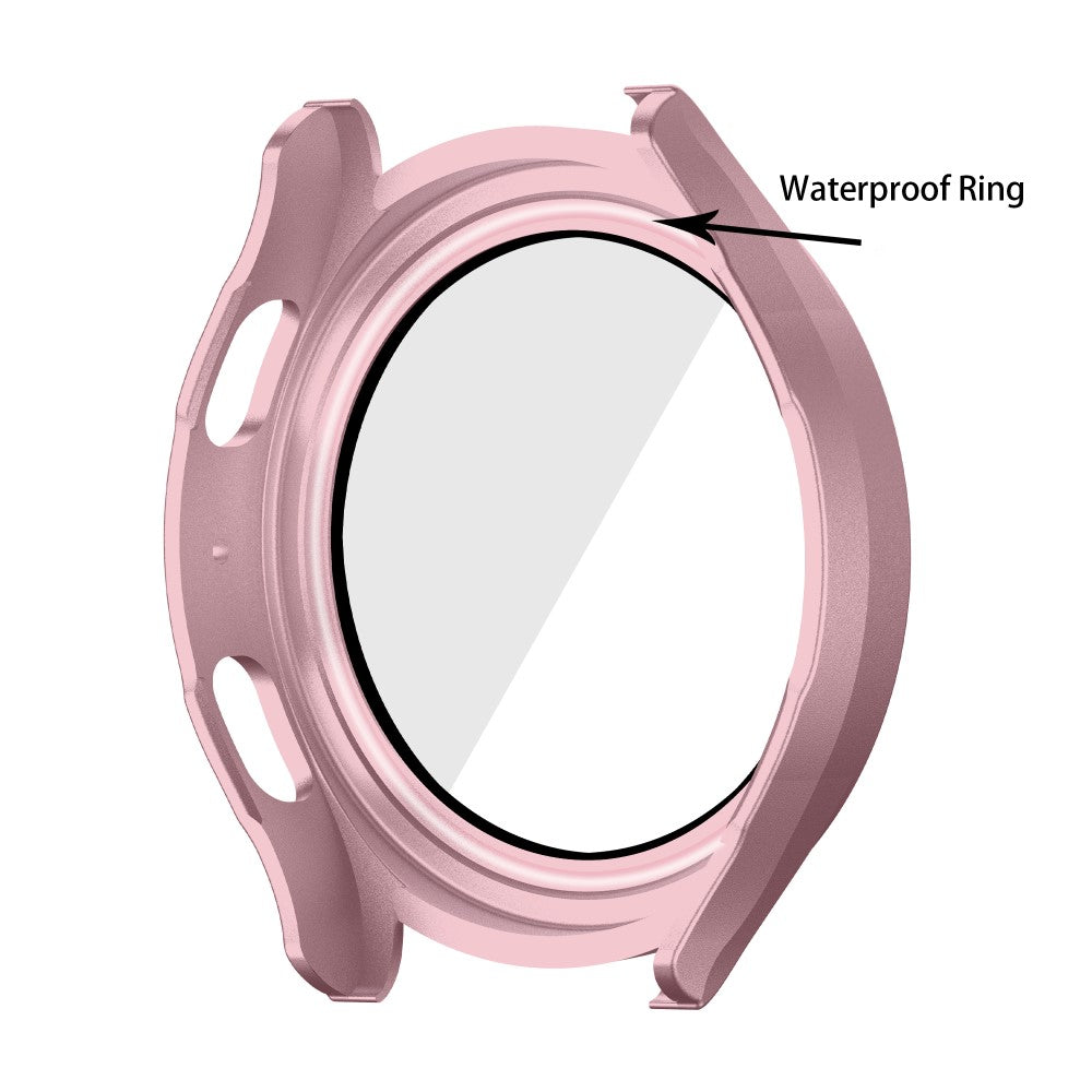 Meget Fint Samsung Galaxy Watch 5 (40mm) / Samsung Galaxy Watch 4 (40mm) Cover med Skærmbeskytter i Plastik og Hærdet Glas - Pink#serie_12