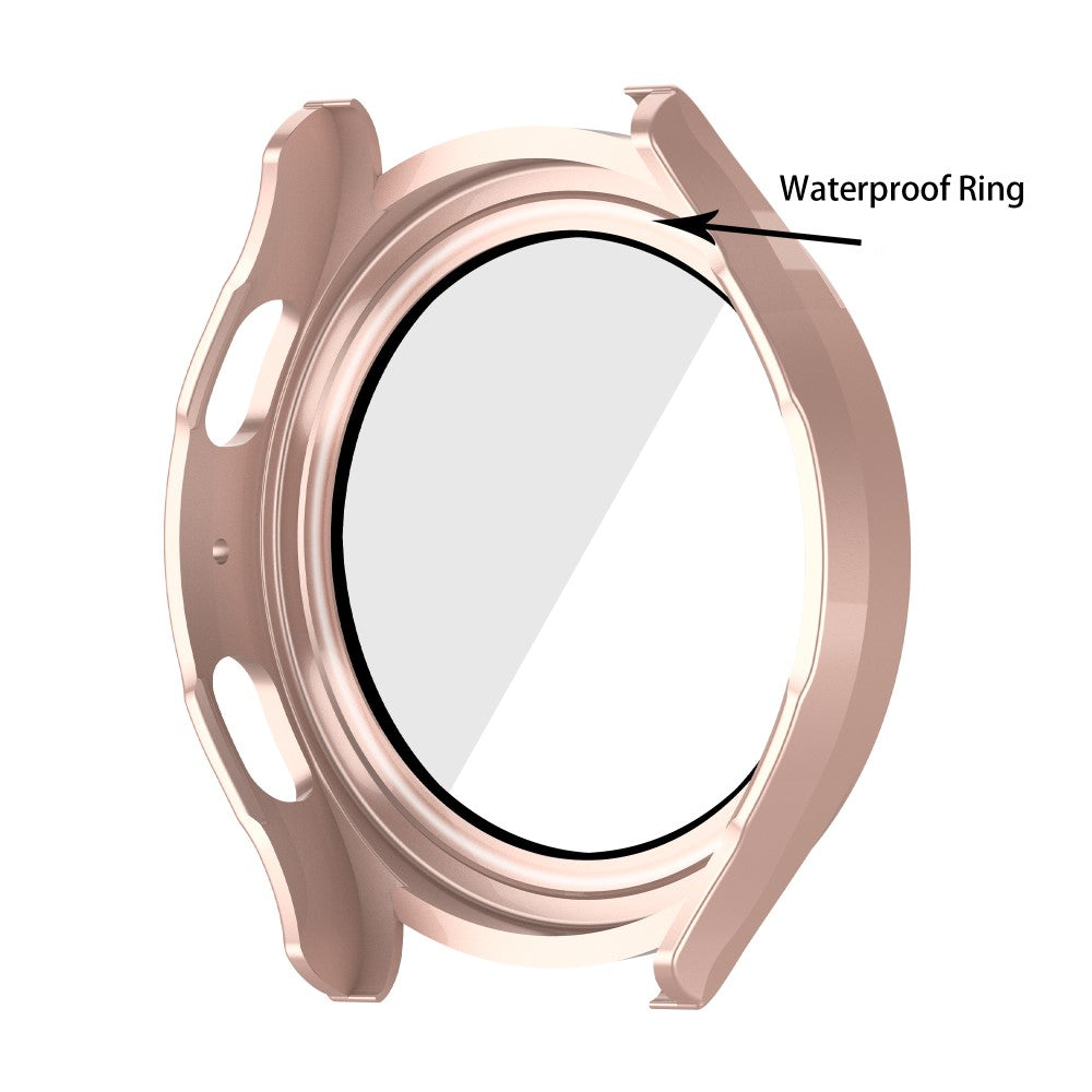 Meget Fint Samsung Galaxy Watch 5 (40mm) / Samsung Galaxy Watch 4 (40mm) Cover med Skærmbeskytter i Plastik og Hærdet Glas - Pink#serie_2