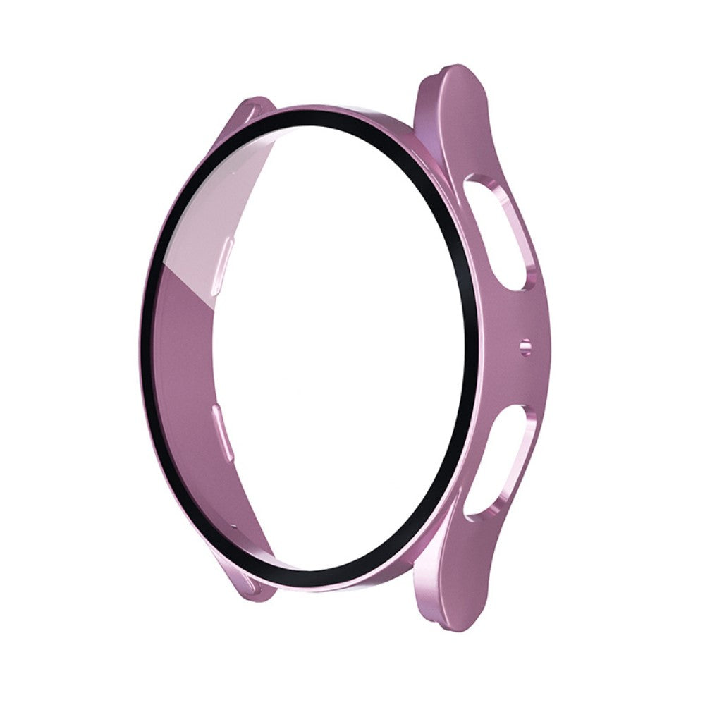 Meget Fint Samsung Galaxy Watch 5 (44mm) / Samsung Galaxy Watch 4 (44mm) Cover med Skærmbeskytter i Plastik og Hærdet Glas - Pink#serie_4