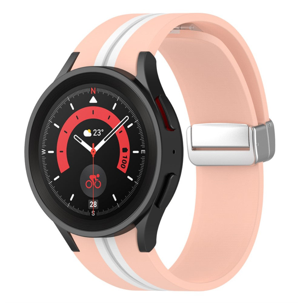 Godt Samsung Galaxy Watch 5 Pro Silikone Rem - Pink#serie_8