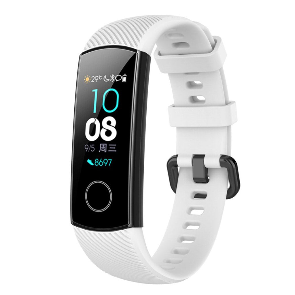 Vildt fint Huawei Honor Band 4 Silikone Rem - Hvid#serie_2