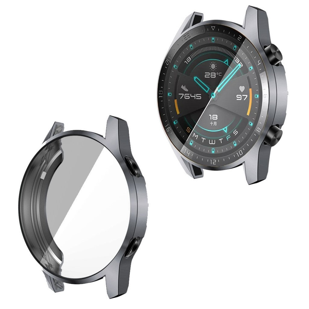 Mega Fed Huawei Watch GT 2 46mm Silikone Cover - Sølv#serie_4
