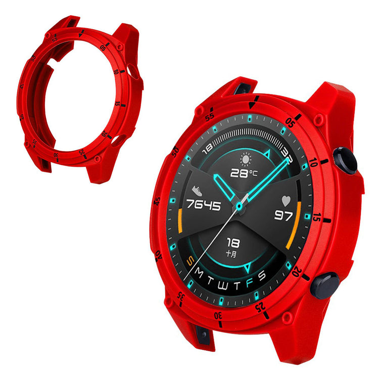 Huawei Watch GT 2 46mm  Silikone Bumper  - Rød#serie_4