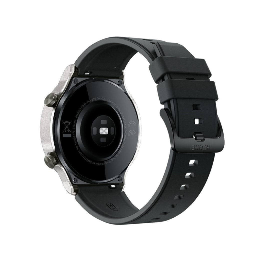 Rigtigt Fed Huawei Watch GT 2 Pro Cover med Skærmbeskytter i Plastik og Hærdet Glas - Sølv#serie_4