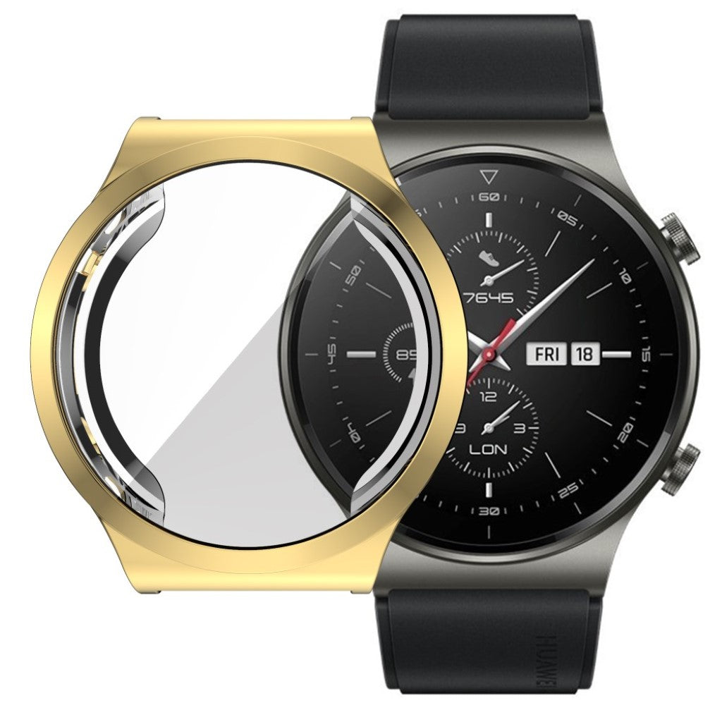 Super Fed Huawei Watch GT 2 Pro Silikone Cover - Guld#serie_3