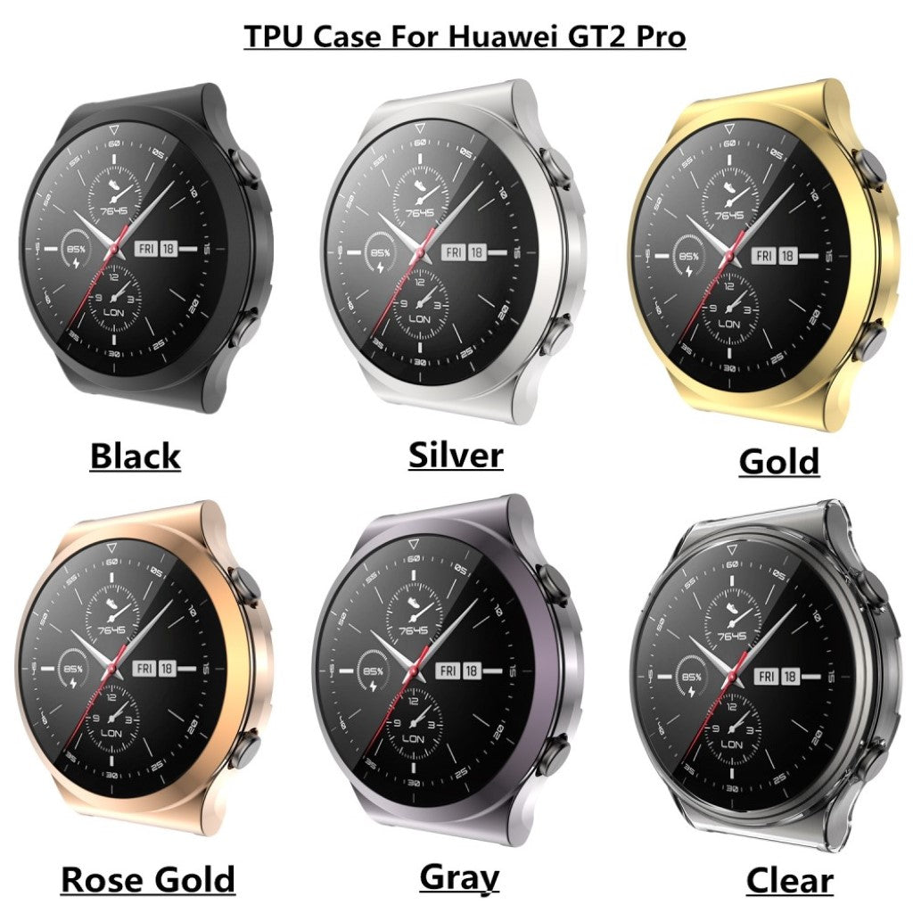 Super Fed Huawei Watch GT 2 Pro Silikone Cover - Guld#serie_3