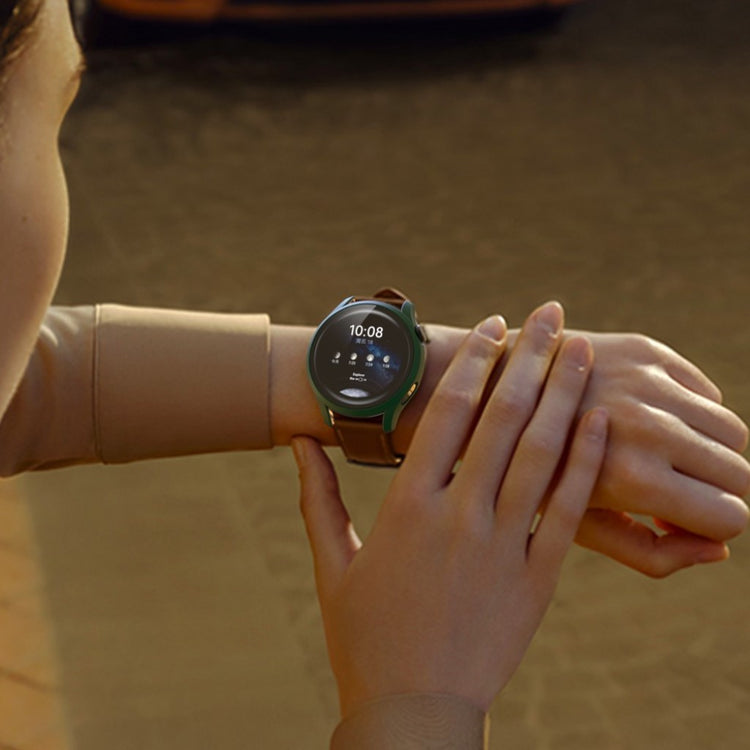 Godt Huawei Watch 3 Cover med Skærmbeskytter i Plastik og Hærdet Glas - Grøn#serie_7