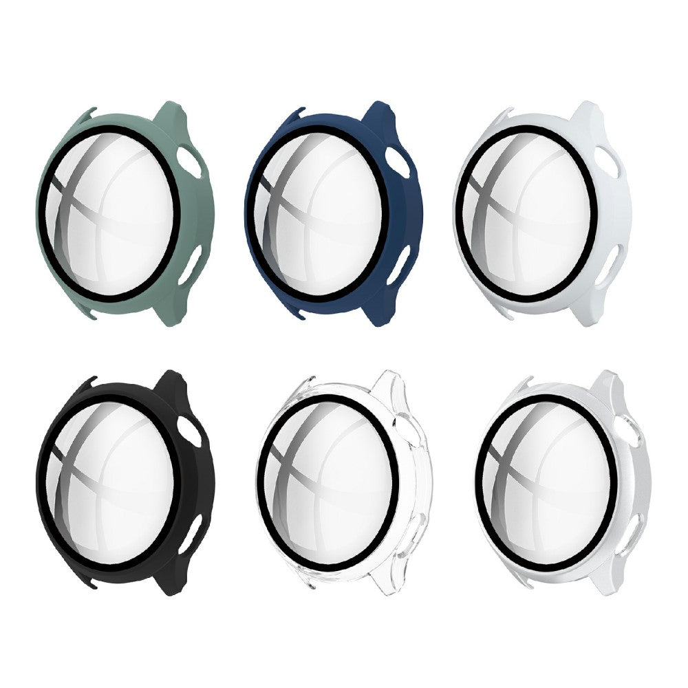 Super Pænt Huawei Watch 3 Cover med Skærmbeskytter i Plastik og Hærdet Glas - Hvid#serie_1
