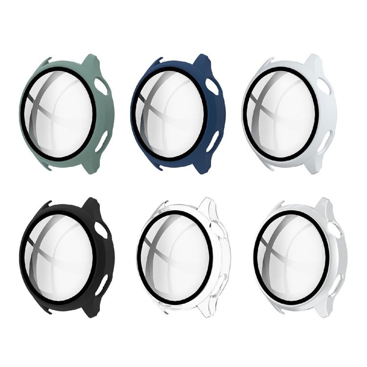 Super Pænt Huawei Watch 3 Cover med Skærmbeskytter i Plastik og Hærdet Glas - Grøn#serie_2