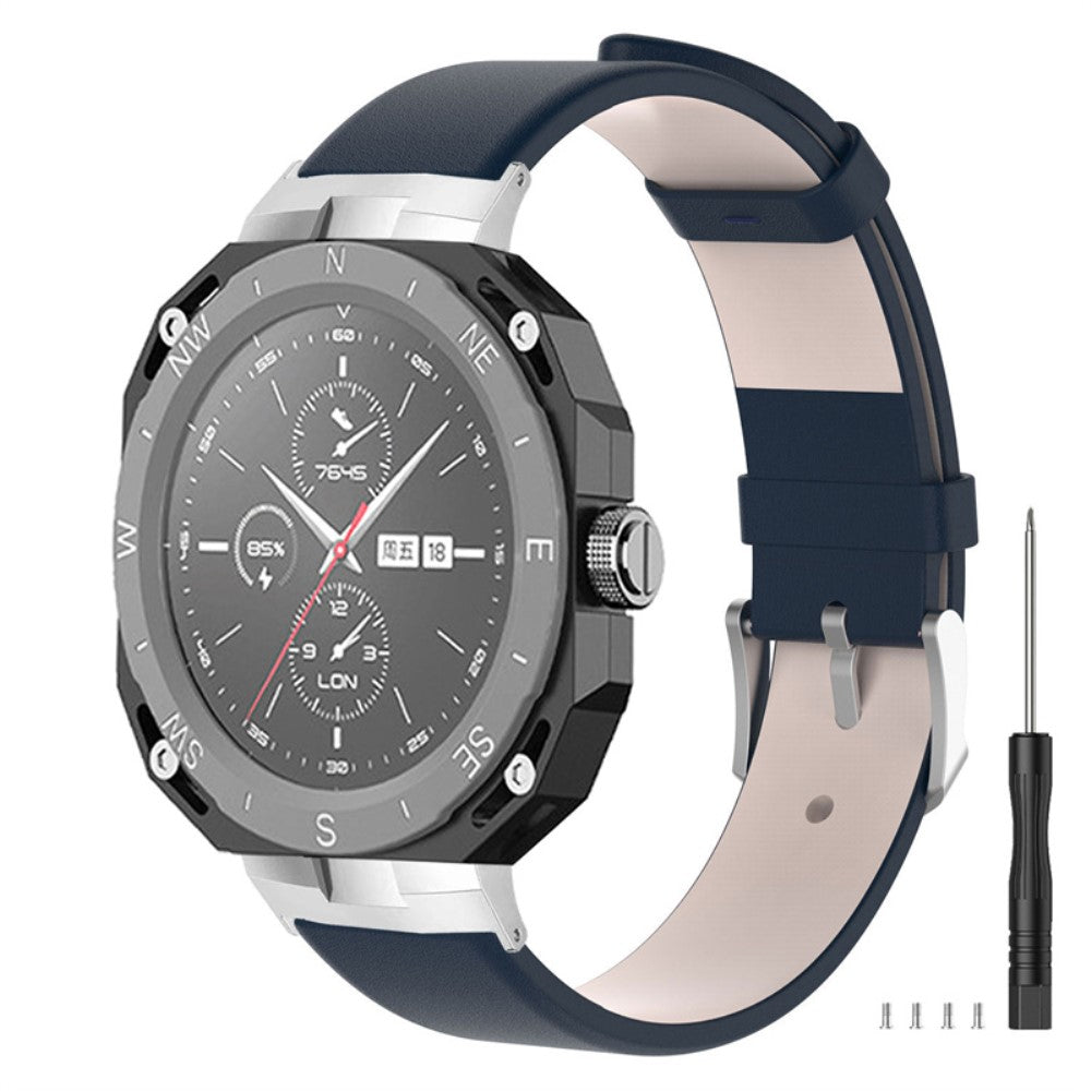 Super slidstærk Huawei Watch GT Cyber Kunstlæder Rem - Blå#serie_3
