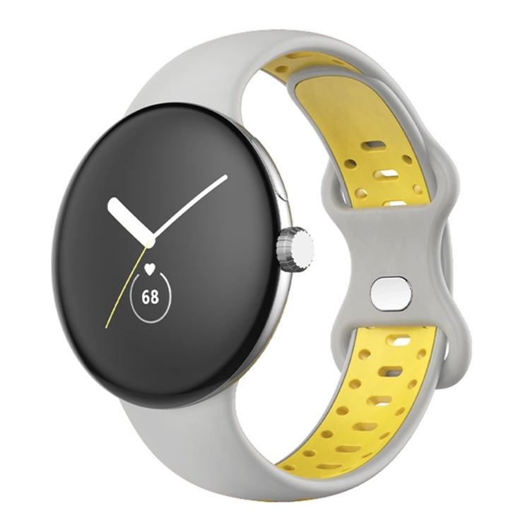 Super cool Google Pixel Watch Silikone Rem - Sølv#serie_7