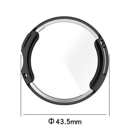 Godt Google Pixel Watch Cover med Skærmbeskytter i Silikone - Sort#serie_1